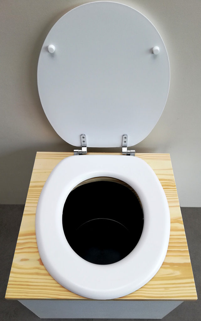toilette avec copeaux de bois